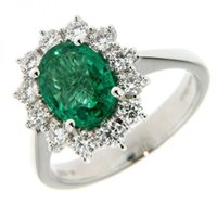 Anello Giorgio Visconti Donna in Oro Smeraldo 0.64 Ct AB13093AS-64 - AB13093AS-64